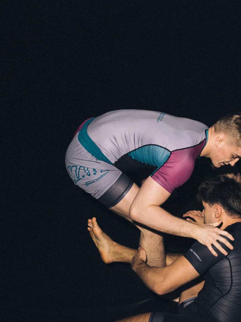 MANTO hybrid fightshorts Varsity -Multicolour